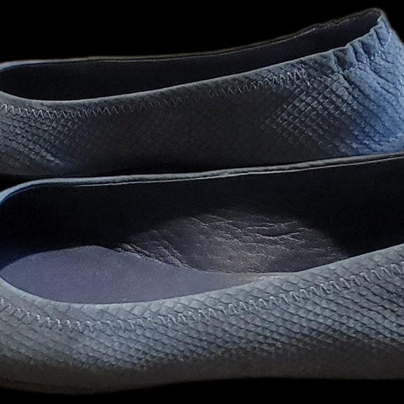 Tory Burch Slate Blue Loafers - Picture 4 of 5